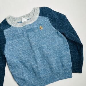 Baby Gap Blue Color Block Pullover Sweater Sz 3